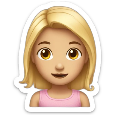 Une petite fille sticker