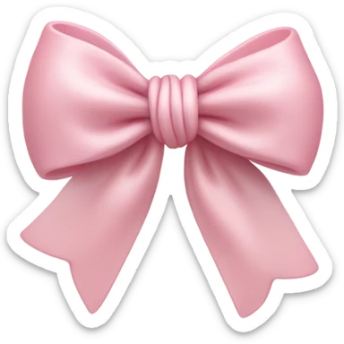 Light pink bow  sticker