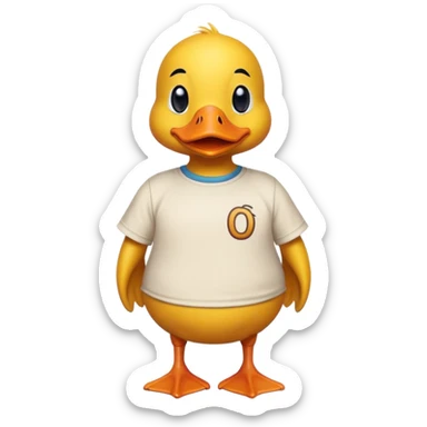 canard ave un T-shirt OM sticker