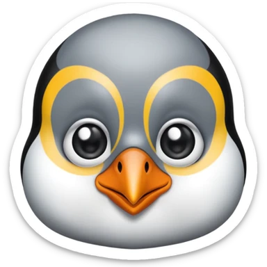 Pinguino maquillada con pestañas sticker