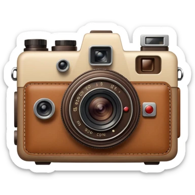 Appareil photo beige  sticker