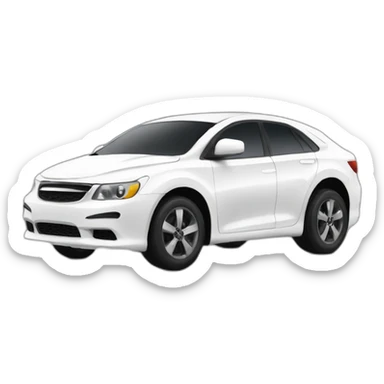 Big car white and black agresiv sticker