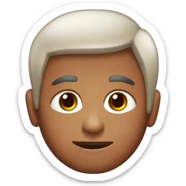 Pelo rojo piel clara y ojos oscuros  sticker