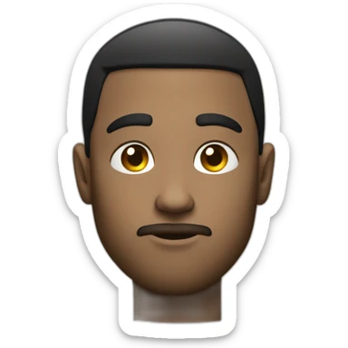 Serious face dj guy sticker