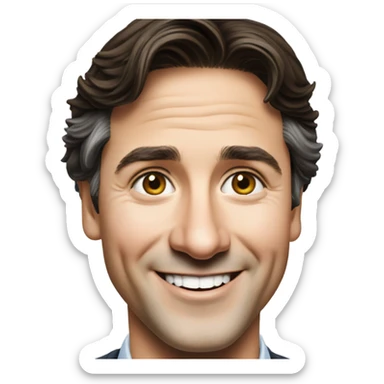 Justin trudeau happy sticker