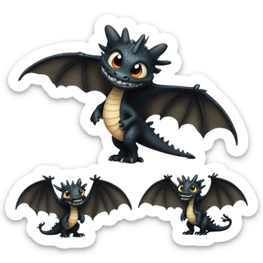 Toothless cute sticker
