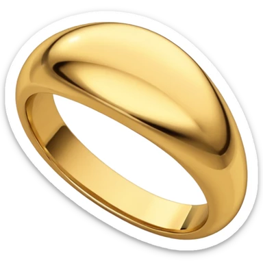 Oval shaped wedding ring  sticker
