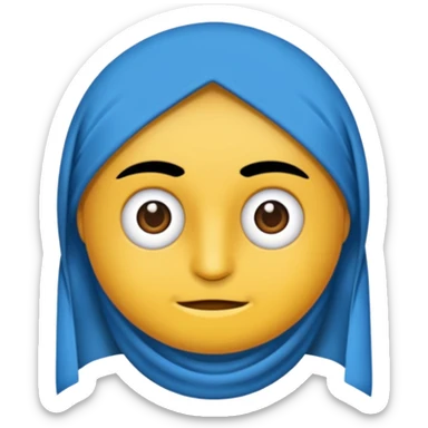 İnsan olmucak .dedimm Yuvarlak mavi bir çember içine Siyah tik yap insan kafası olmucakkkkk sticker