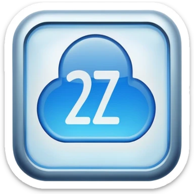 a blue sign 27/7 sticker