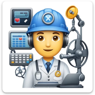 emoji of operations department or operations builder mastering ai sticker
