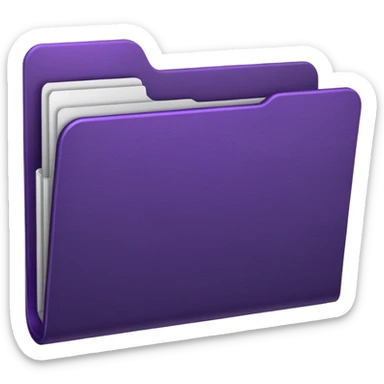 dark purple favorite folder sticker