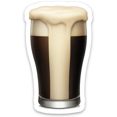 Single pint of Guinness icon sticker