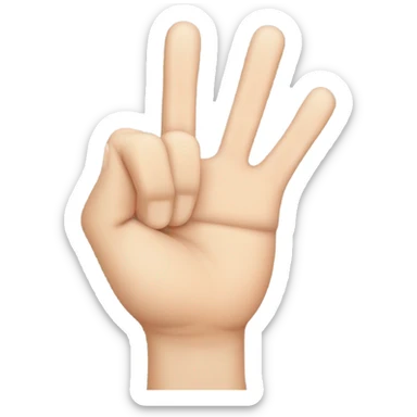 ASL  letter k sticker