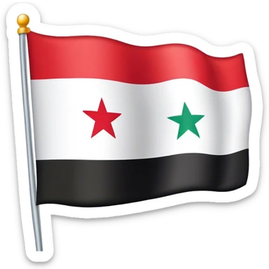 Syria flag sticker