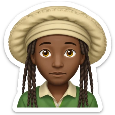 Jamaican dreads with a Jamaican bonnet sticker