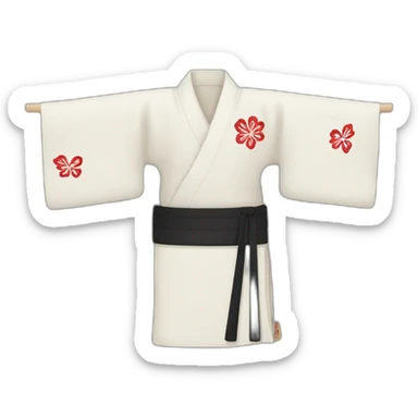 kimono with letters kn sticker