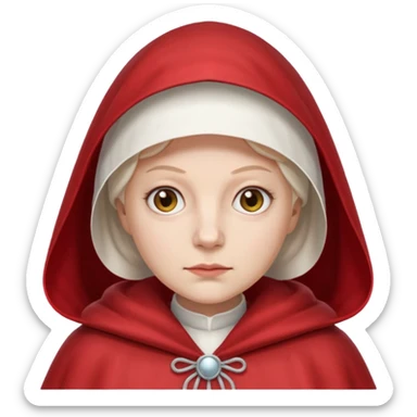 mujer de la portada de  el libro el cuento de la criada sticker