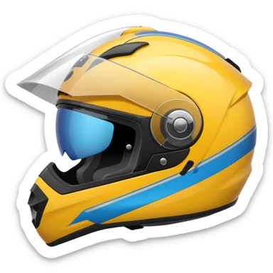 cria um emoji d capacete d moto bonito sticker