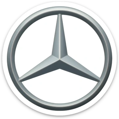 Mkae a Mercedes logo, Make it small, make it so I can copy and paste it into my TikTok bio sticker