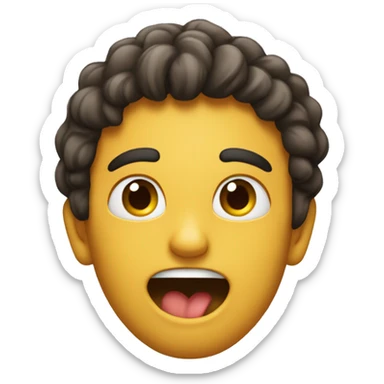 Emoji enamorado sacando la lengua  sticker