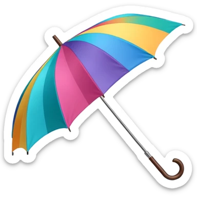 umbrella for rain colorful sticker
