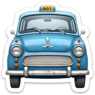 Trabant 601 blau sticker
