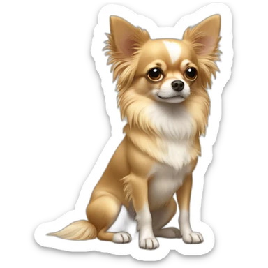 Chihuahua longhair sticker