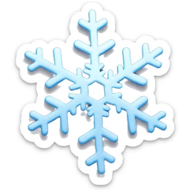 snowflake sticker