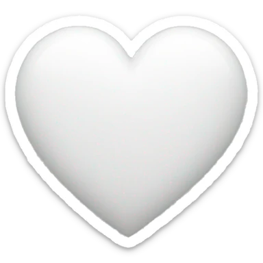 white heart sticker