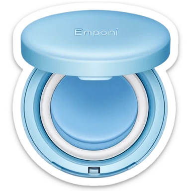 cushion foundation Pact in ligt blue color sticker