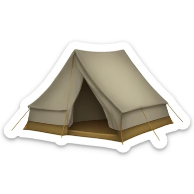 A tent sticker