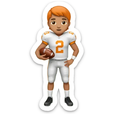 tennessee football football field with orange end zone sticker