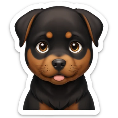 Perrita rottweiler sticker