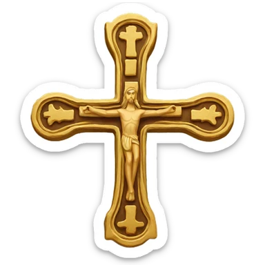 Orthodox cross sticker
