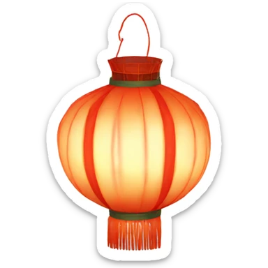 chinese lantern sticker