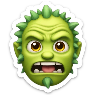 Monstruo enfadado sticker