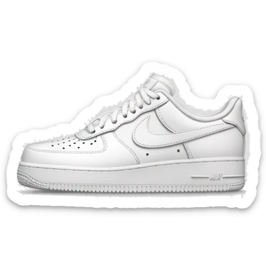 White Nike af1s  sticker