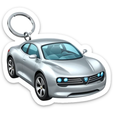 futuristic car access auto key sticker