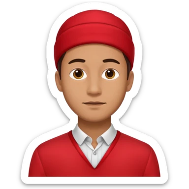 4k high quality medic man dress in red sticker