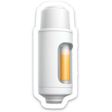 asthma inhaler with air waves sticker