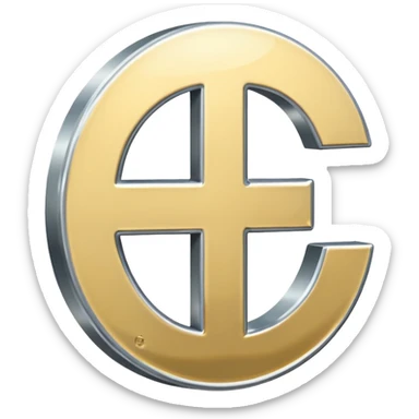 $ dollar metal symbol sticker