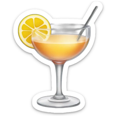 cocktail in coupe glass sticker