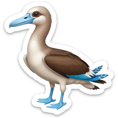 Blue-footed booby sticker
