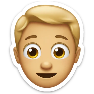 an emoji expressing shyness sticker