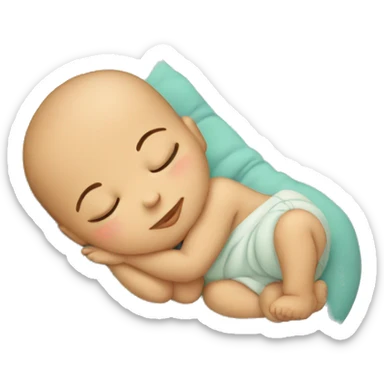 sleeping baby sticker