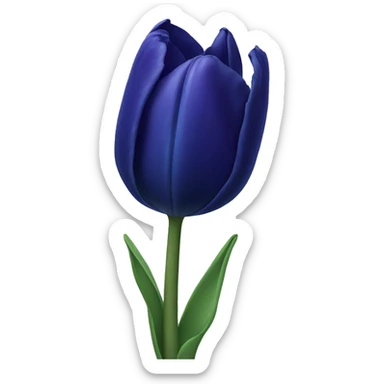 dark blue tulip sticker