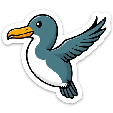 Liver bird, mythical bird symbol of Liverpool, cormorant-like bird with outstretched wings sticker