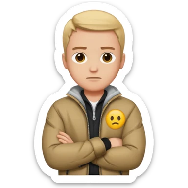 Cole Palmer crossed arms cold emoji sticker