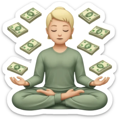 медитация на деньги
 sticker