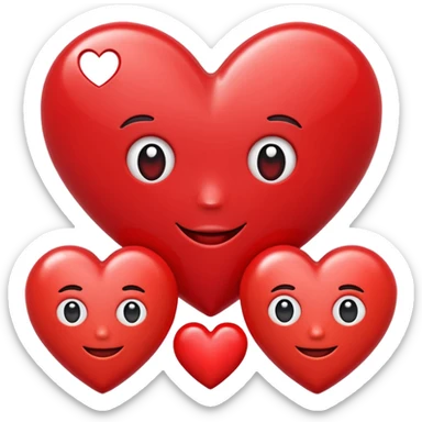 Susunkan aku emoji menjadi sebuah gambar love sticker
